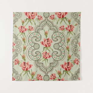 Elegance Floral: Vintage Seamless Background. Tapestry