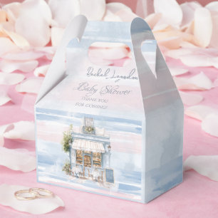 Elegance French Cafe Baby Shower Favour Box