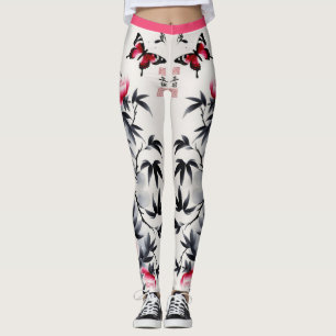 Elegance in Bloom: Floral Harmony printed Leggings