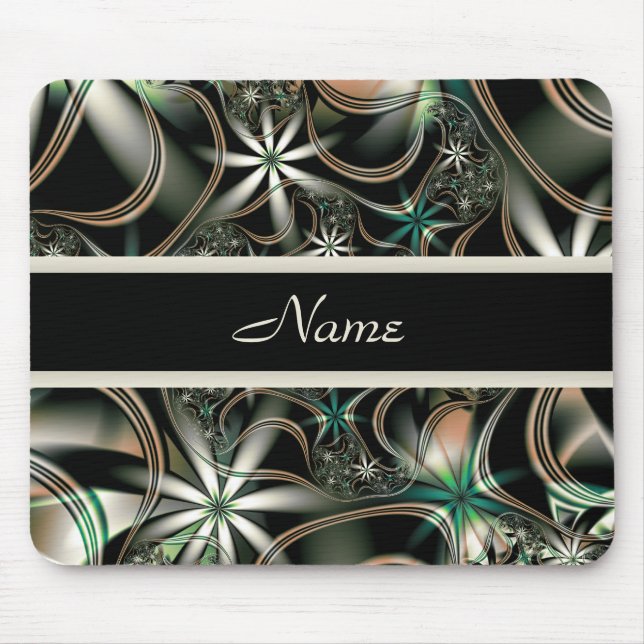 Elegance in Bloom Personalised Mousepad (Front)