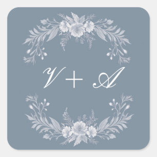 Elegance in Blooms Square Sticker