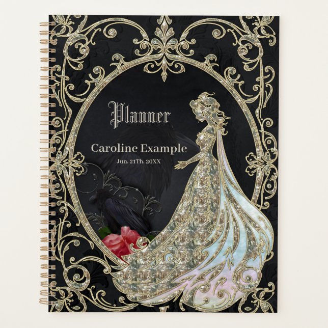 Elegance in gold and black. planner (Front)