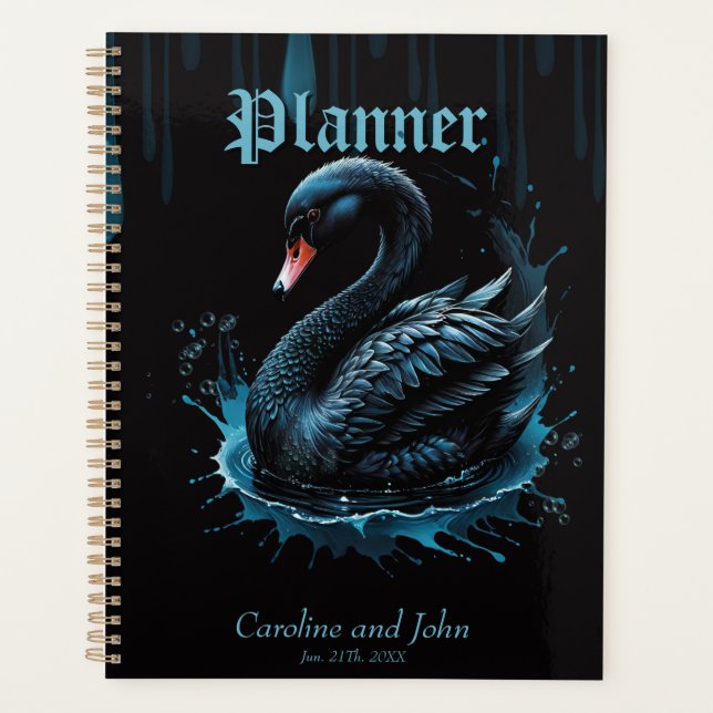 Elegance in motion, the black swan planner (Front)