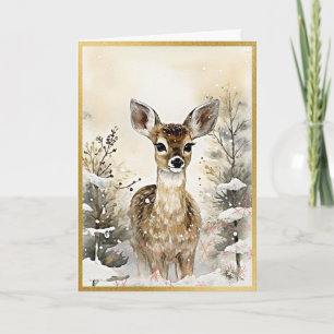 Elegance in Nature's Gifts Fawn Card