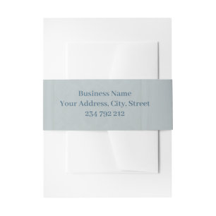 Elegance in piano keys and blossoms. invitation belly band