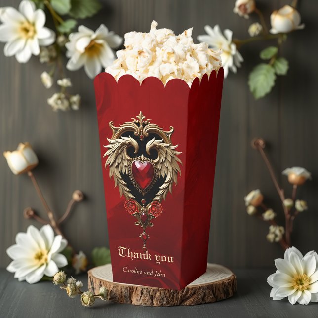 Elegance in red and gold favour box (Creator Uploaded)