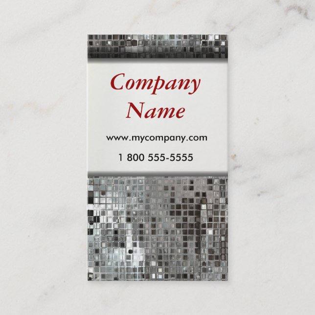 Elegance In Sequins Business Cards (Front)
