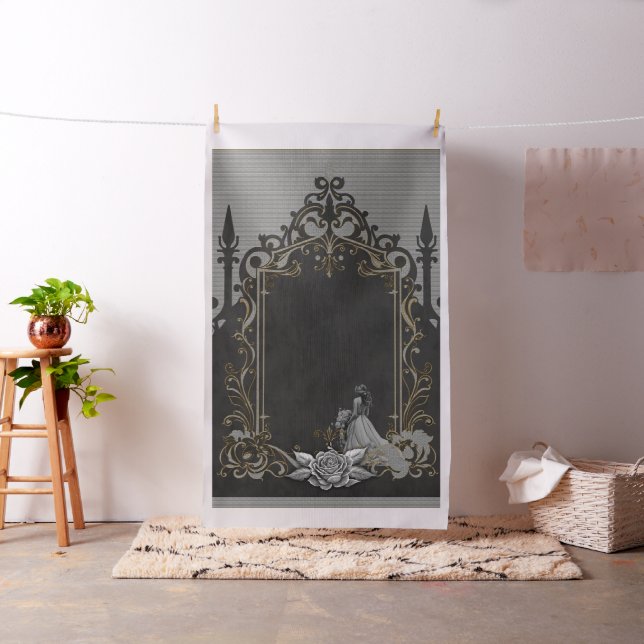 Elegance in silver and black.  fabric (In Situ)