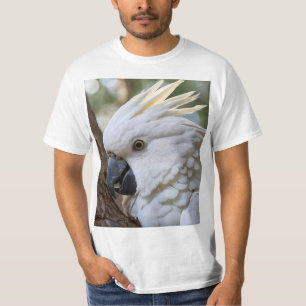 Elegance in White: The Majestic Aussie Cockatoo T-Shirt