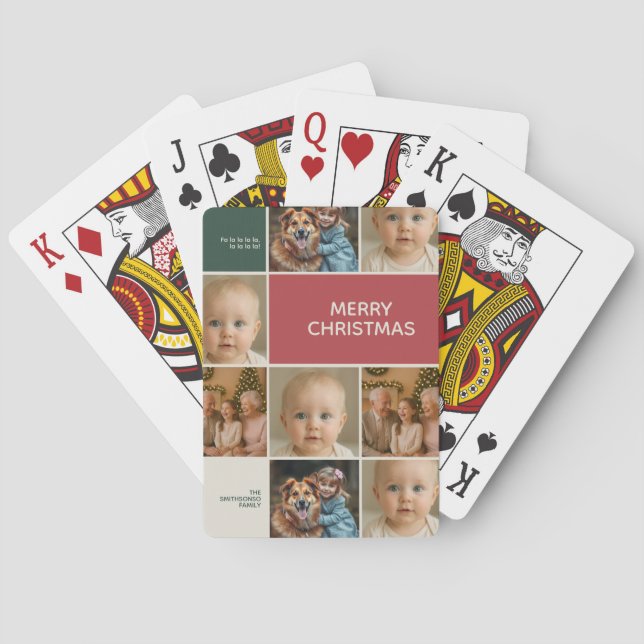 elegance LARGE family all Photos Playing Cards (Back)