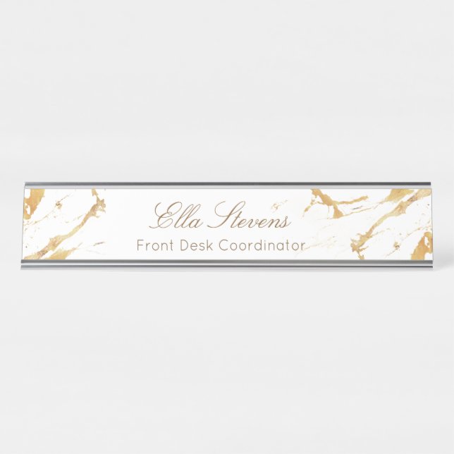 Elegance Marble Custom Nameplate (Front)