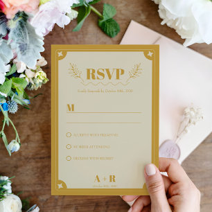 Elegance Modern Vintage RSVP Card