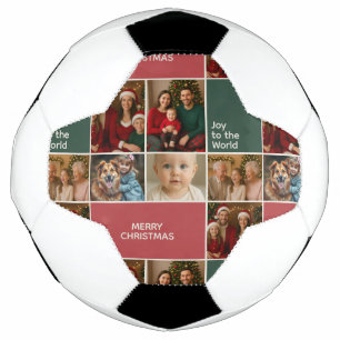 elegance mum dad baby Christmas Soccer Ball