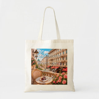 Elegance Never Goes Out Of Style Vienna Aesthetic Tote Bag