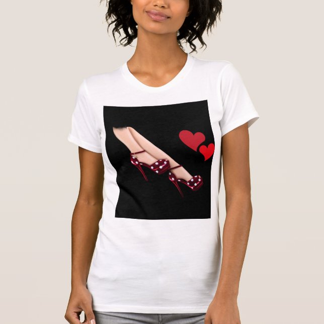 "Elegance of high heels" T-Shirt (Front)