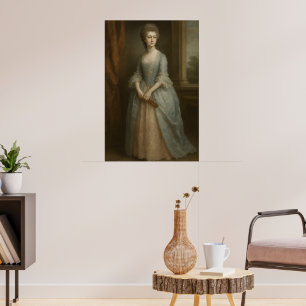 "Elegance of the Era   1700s British Lady Portrait Poster