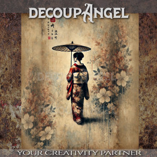 Elegance of the Geisha – Decoupage Tissue Paper