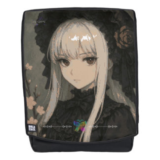 Elegance of the Midnight Blossom Maiden Premium Backpack