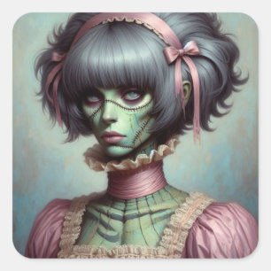 Elegance of the Undead Square Sticker