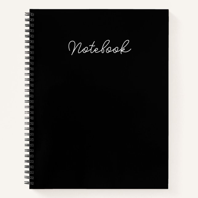 Elegance on Every Page: Branded 8.5" x 11"  Notebook (Front)