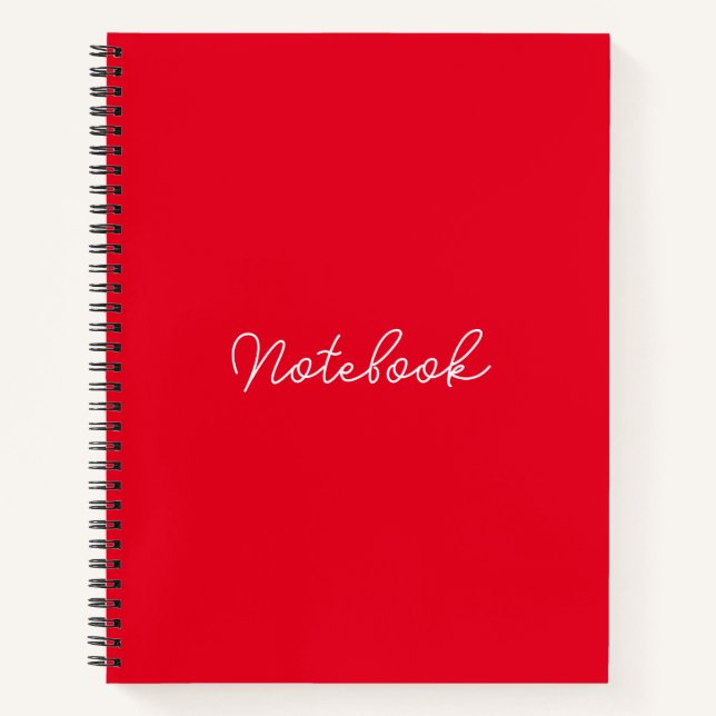 Elegance on Every Page: Branded 8.5" x 11"  Notebook (Front)