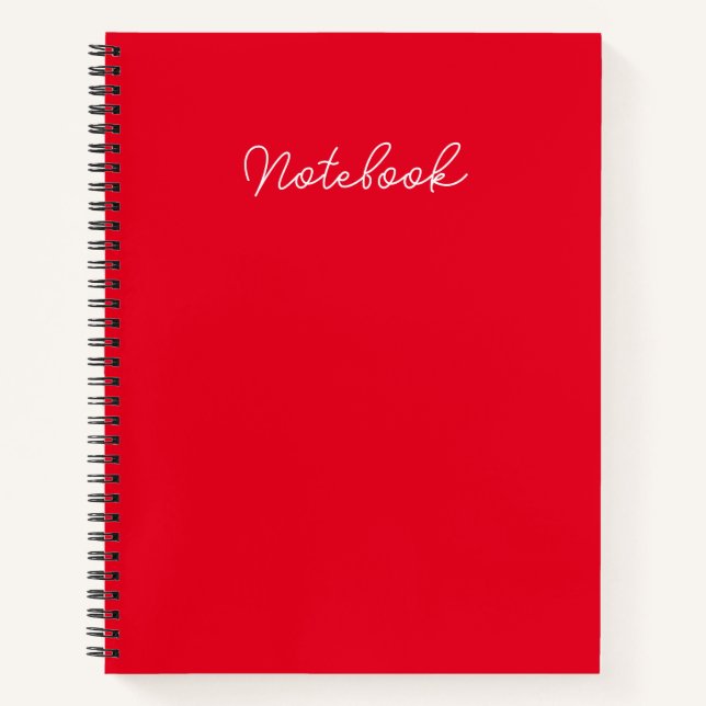 Elegance on Every Page: Branded 8.5" x 11"  Notebook (Front)