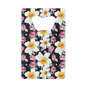 Elegance pattern with narcissus flowers