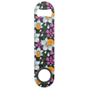 Elegance pattern with narcissus flowers 2