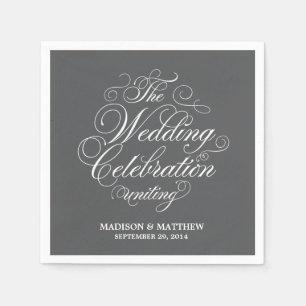 Elegance   Personalised Paper Napkins