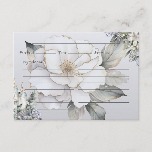Elegance Recipe Card (Front)