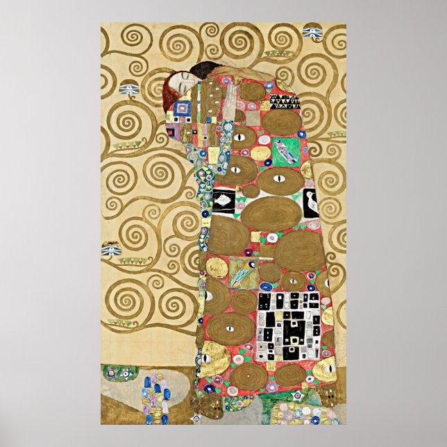 Elegance Redefined: Gustav Klimt's Fulfilment Poster (Front)