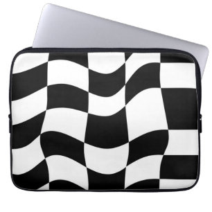Elegance Redefined: Lined Patterned Abstract Laptop Sleeve