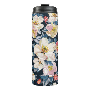 Elegance seamless pattern with blossoming apple tr thermal tumbler
