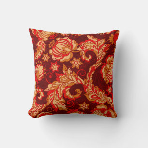 elegance seamless pattern with ethnic flowers, vin cushion