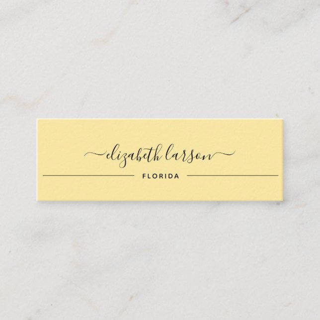 Elegance Simple Gold Earring Collection Calling Card (Front)