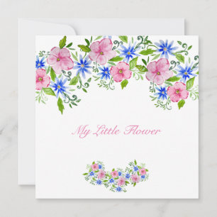 Elegance spring floral pattern invitation