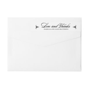 Elegance Thank You Wraparound Address Label