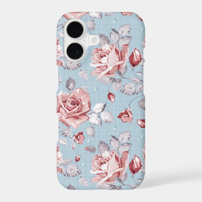 Elegance wallpaper pattern of pink roses 2 (Back)