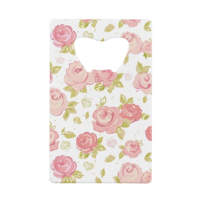 Elegance wallpaper pattern of pink roses 3 (Front)
