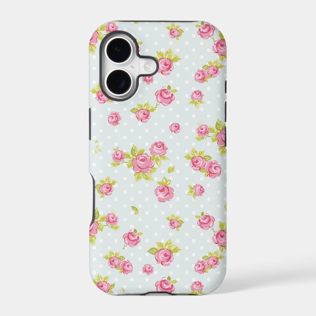 Elegance wallpaper pattern of pink roses 4 (Back)