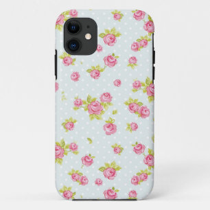 Elegance wallpaper pattern of pink roses 4 iPhone 11 case