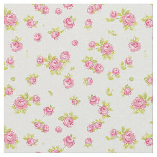 Elegance wallpaper pattern of pink roses 4 fabric