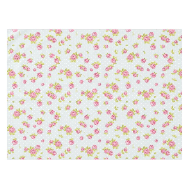 Elegance wallpaper pattern of pink roses 4 tablecloth (Front (Horizontal))