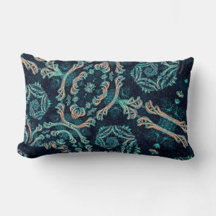 Elegancia fractal oscura lumbar cushion
