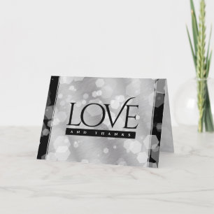 Elegant 10th Tin Wedding Anniversary Celebration Thank You Card