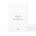 Elegant 10th Wedding Anniversary Card - Mum & Dad