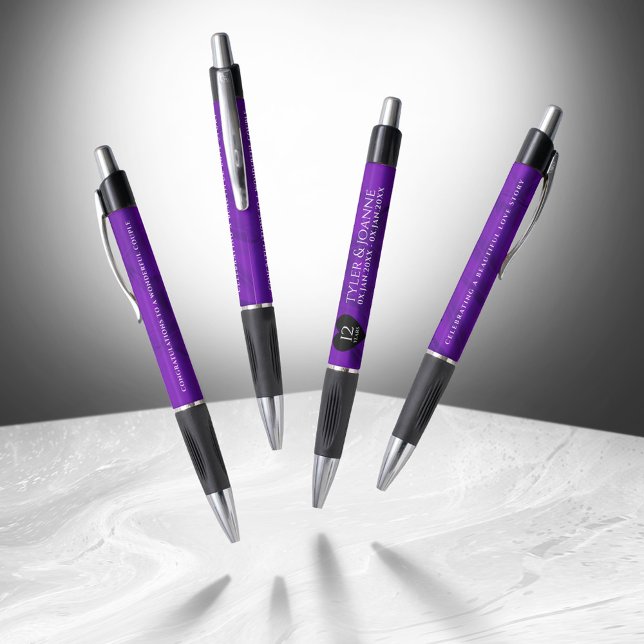 Elegant 12th Silk Wedding Anniversary Celebration (Elegant 12th Silk Wedding Anniversary Pen Cover Photo)