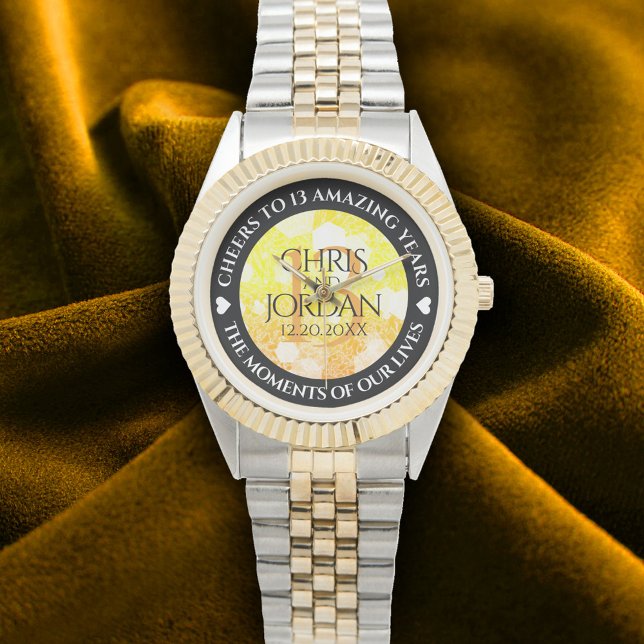 Elegant 13th Citrine Wedding Anniversary Watch (Elegant 13th Citrine Wedding Anniversary Wristwatch Cover Photo)