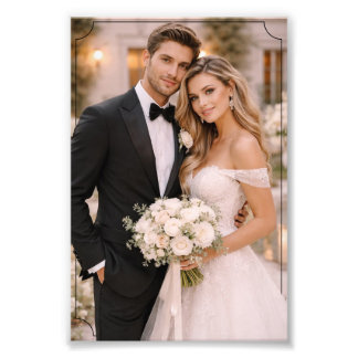 Elegant 13x19 Custom Wedding Photo Print