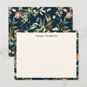 Elegant 1600s Dutch Vintage Floral Pattern Frame Card